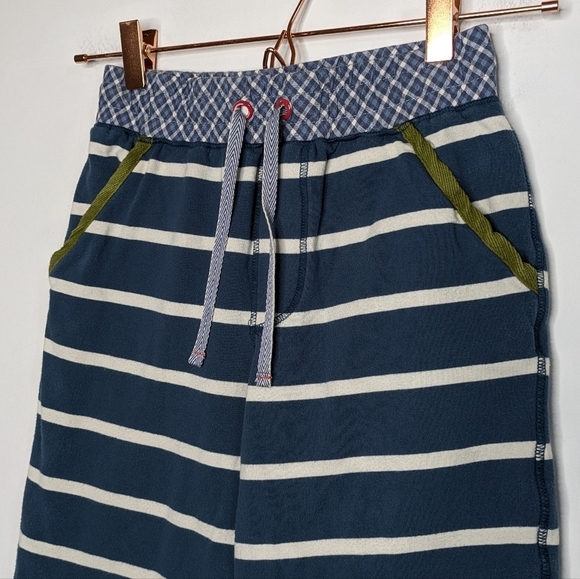 Matilda Jane x Joanna Gaines blue white striped cotton blend shorts 6 - Picture 2 of 8